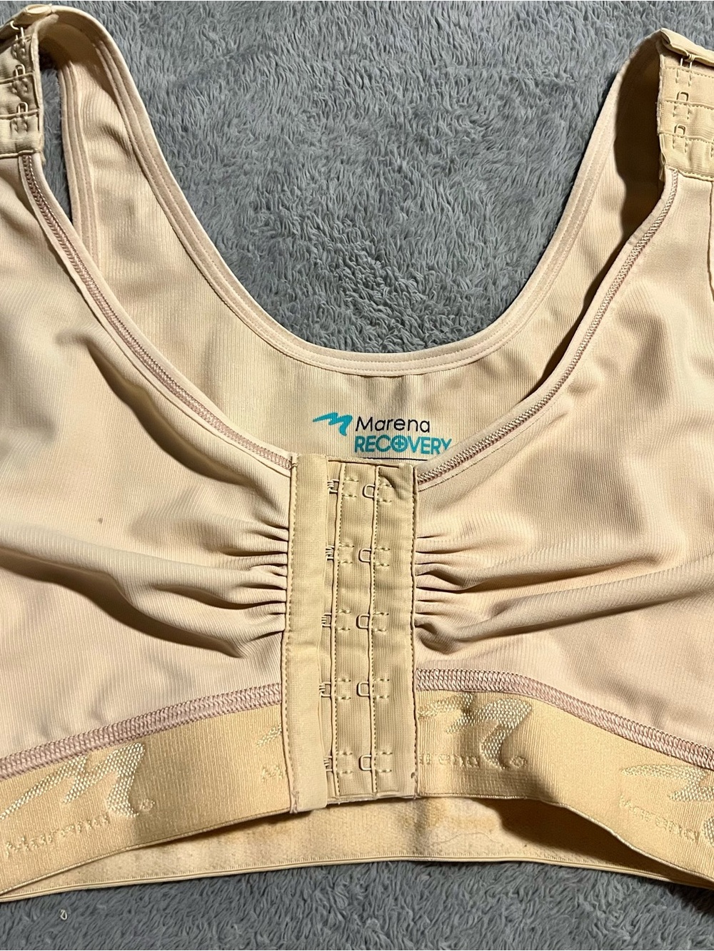 Marena Recovery Post-Surgery Compression Bra in Beige - Picture 2 of 3